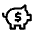 Piggy Bank Icon from Carbon Set | Free Download as SVG Vector and Transparent PNG | Streamline icons