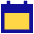 Blank Calendar Icon from Sharp Pop Set