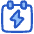 Calendar Bolt Deadline Icon from Plump Duo Set