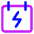 Calendar Bolt Deadline Icon from Core Neon Set