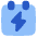 Calendar Bolt Deadline Icon from Plump Flat Set