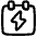 Calendar Bolt Deadline Icon from Plump Line Set