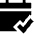 Calendar Check Icon from Sharp Solid Set
