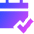 Calendar Check Icon from Sharp Gradient Set