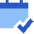 Calendar Check Icon from Sharp Flat Set