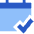 Calendar Check Icon from Sharp Flat Set