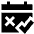 Calendar Date Free Cancelation Icon from Sharp Solid Set