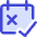 Calendar Date Free Cancelation Icon from Core Duo Set