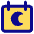 Calendar Date Night Late Icon from Core Pop Set