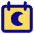 Calendar Date Night Late Icon from Core Pop Set