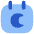 Calendar Date Night Late Icon from Flex Flat Set