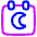 Calendar Date Night Late Icon from Plump Neon Set
