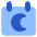 Calendar Date Night Late Icon from Core Flat Set