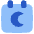 Calendar Date Night Late Icon from Plump Flat Set
