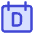 Calendar Day View Daily Icon from Core Duo Set