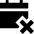 Calendar Disable Icon from Sharp Solid Set