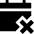 Calendar Disable Icon from Sharp Solid Set