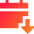 Calendar Download Icon from Sharp Gradient Set