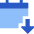Calendar Download Icon from Sharp Flat Set