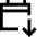 Calendar Download Icon from Sharp Line Set