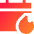 Calendar Fire Icon from Sharp Gradient Set