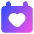 Calendar Heart Icon from Core Gradient Set