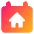Calendar Home Icon from Core Gradient Set
