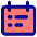 Calendar List Icon from Core Pop Set
