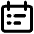 Calendar List Icon from Core Remix Set
