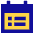 Calendar List Icon from Sharp Pop Set