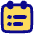 Calendar List Icon from Plump Pop Set