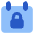 Calendar Lock Icon from Core Flat Set