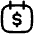 Calendar Money Due Payment Icon from Flex Line Set
