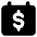 Calendar Money Due Payment Icon from Core Solid Set