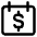Calendar Money Due Payment Icon from Core Line Set