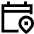 Calendar Pin Event Location Icon from Sharp Line Set