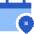 Calendar Pin Event Location Icon from Sharp Flat Set
