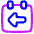 Calendar Previous Day Yesterday Icon from Plump Neon Set