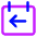 Calendar Previous Day Yesterday Icon from Core Neon Set