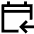 Calendar Previous Day Yesterday Icon from Sharp Line Set