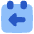 Calendar Previous Day Yesterday Icon from Plump Flat Set
