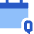 Calendar Quarter View Quarterly Icon from Sharp Flat Set