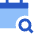 Calendar Search Icon from Sharp Flat Set