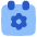 Calendar Setting Icon from Plump Flat Set