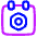 Calendar Setting Bolt Nut Icon from Plump Neon Set