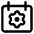 Calendar Setting Gear Icon from Core Line Set