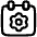 Calendar Setting Icon from Plump Line Set