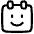 Calendar Smiley Happy Face Icon from Plump Line Set