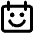 Calendar Smiley Happy Face Icon from Core Remix Set