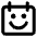 Calendar Smiley Happy Face Icon from Core Remix Set